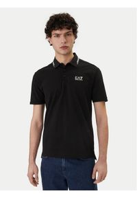 EA7 Emporio Armani Polo 7M001604 AF13511 UC001 Czarny Regular Fit. Typ kołnierza: polo. Kolor: czarny. Materiał: bawełna #1