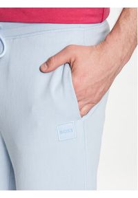 BOSS - Boss Spodnie dresowe Sestart 50468448 Błękitny Regular Fit. Kolor: niebieski. Materiał: bawełna