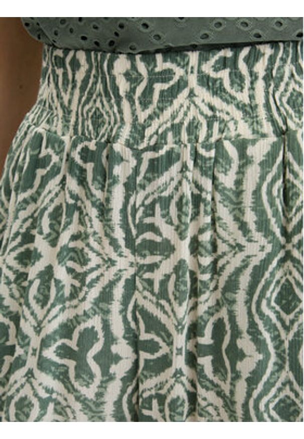 Vero Moda Spodnie materiałowe Menny 10282478 Zielony Wide Leg. Kolor: zielony. Materiał: wiskoza