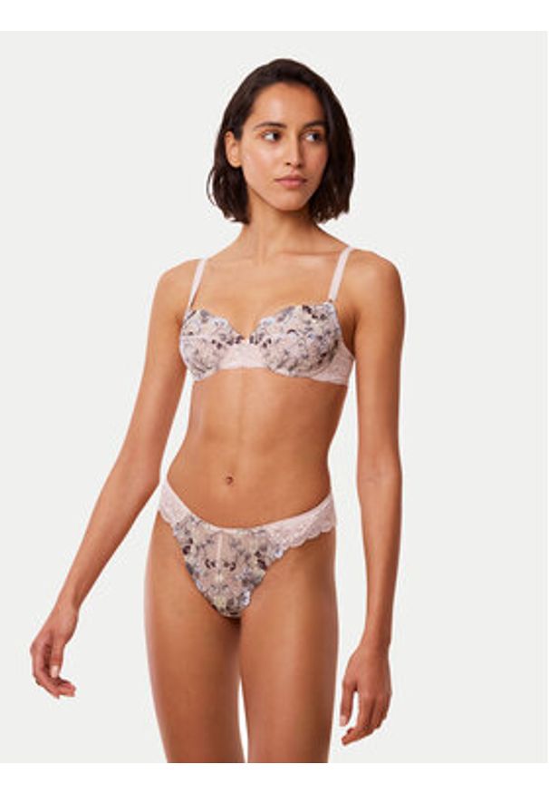 Triumph Biustonosz balkonetka Sensual Spotlight 10219847 Beżowy. Kolor: beżowy. Materiał: syntetyk