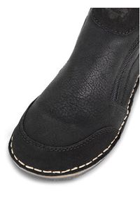 Rieker Botki 73352-00 Czarny. Kolor: czarny. Materiał: materiał #7