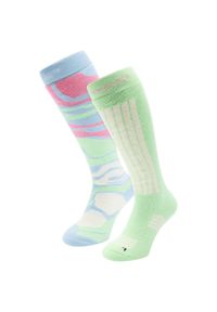 POEDERBAAS - Skarpety narciarskie - Damskie - 2 pary - Ice Blue. Kolor: niebieski. Materiał: poliamid, wełna, akryl, elastan. Sport: narciarstwo #1