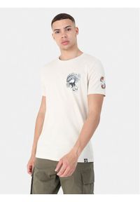 Brave Soul T-Shirt MTS-149FREDDIE Écru Straight Fit. Materiał: bawełna #1