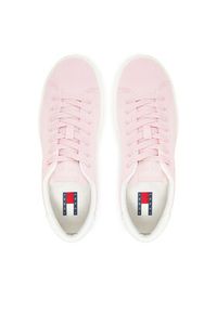 Tommy Jeans Sneakersy Tjw Flatform Sneaker EN0EN02819 Różowy. Kolor: różowy. Materiał: materiał #3