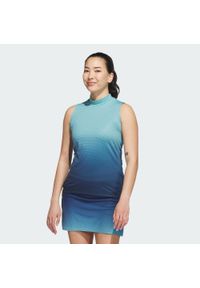 Adidas - Koszulka Ultimate365 Gradient Sleeveless Mock Neck Top. Okazja: na co dzień. Typ kołnierza: polo. Kolor: niebieski. Długość rękawa: bez rękawów. Wzór: gradientowy. Styl: casual