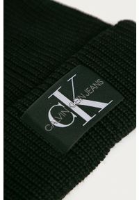 Calvin Klein Jeans - Czapka. Kolor: czarny. Materiał: dzianina #3