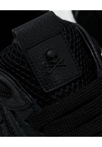 Philipp Plein - PHILIPP PLEIN - Czarne sneakersy Huragan. Wysokość cholewki: przed kostkę. Kolor: czarny. Materiał: guma. Szerokość cholewki: normalna. Wzór: aplikacja #3