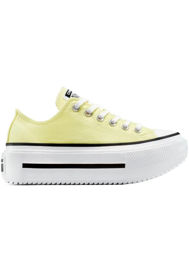 Buty sportowe Converse Ct As Lift Double Stack. Kolor: żółty. Materiał: materiał. Styl: sportowy