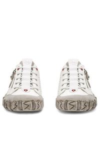 Rieker Sneakersy L0355-80 Biały. Kolor: biały. Materiał: skóra #4