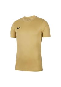 Nike - Koszulka Dziecięca Park VII DriFIT. Kolor: żółty. Sport: joga i pilates