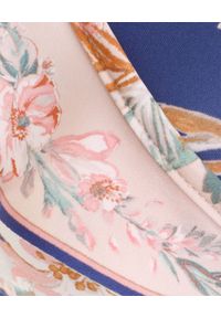 ZIMMERMANN - Wiązane bikini z falbaną Bimber. Kolor: niebieski. Materiał: materiał. Wzór: kwiaty, nadruk #6