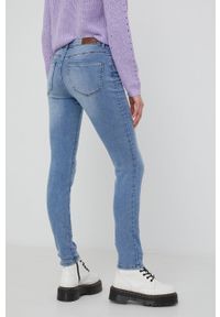 Vero Moda jeansy damskie medium waist. Kolor: niebieski #3