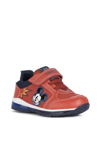 Geox - Buty dziecięce. Nosek buta: okrągły. Zapięcie: rzepy. Kolor: czerwony. Materiał: syntetyk, materiał, skóra, guma. Szerokość cholewki: normalna #5