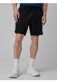 4f - 4F Spodenki treningowe szybkoschnące męskie - czarne L. Kolor: czarny. Materiał: skóra, tkanina. Sport: fitness #2