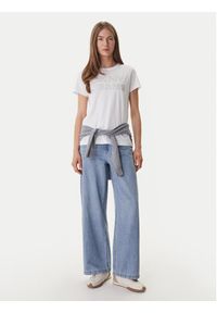 DKNY T-Shirt DJ6T1692 Biały Regular Fit. Kolor: biały. Materiał: bawełna #5