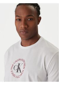 Calvin Klein Jeans T-Shirt Word Circle Graphic LV14RE816G Biały Regular Fit. Kolor: biały. Materiał: bawełna #5