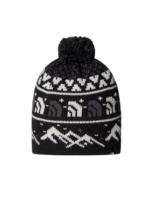 Czapka The North Face Cabin Ski Tuke 0A8CH0HNF1 - czarna. Kolor: czarny. Materiał: poliester, dzianina. Sezon: zima. Styl: klasyczny, retro