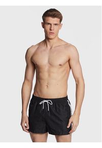 Calvin Klein Swimwear Szorty kąpielowe KM0KM00811 Czarny Regular Fit. Kolor: czarny. Materiał: syntetyk