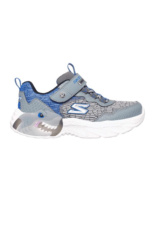 skechers - Buty dziecięce SKECHERS S-Lights Creature Lights. Kolor: szary