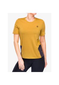 MONS ROYALE - Koszulka rowerowa damska Mons Royale Tarn Merino Shift Tee. Kolor: żółty. Sport: kolarstwo