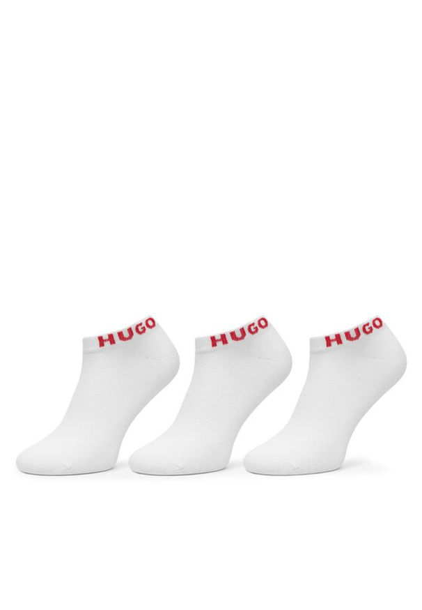 Hugo - HUGO Skarpety krótkie 50516405 Biały. Kolor: biały. Materiał: bawełna