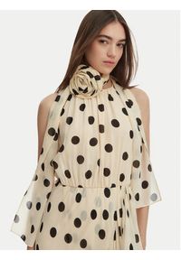 Marella Sukienka koktajlowa Fiero 2613221112 Beżowy Regular Fit. Kolor: beżowy. Materiał: wiskoza. Styl: wizytowy #4