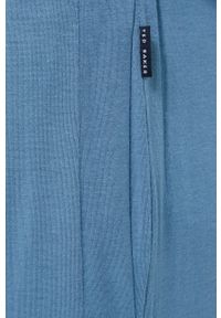 Ted Baker Spodnie piżamowe męskie gładka. Kolor: niebieski. Materiał: dzianina. Wzór: gładki
