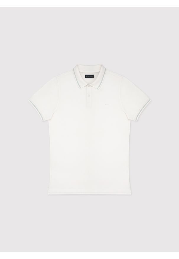 Pako Lorente - PAKO LORENTE – T-shirt polo w kolorze białym. Okazja: na co dzień. Typ kołnierza: polo. Kolor: różowy, biały, brązowy, szary. Materiał: bawełna. Styl: casual
