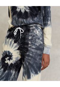 Ralph Lauren - RALPH LAUREN - Bawełniane spodnie dresowe tie-dye. Kolor: czarny. Materiał: dresówka, bawełna #5