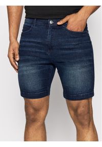 Regatta Szorty jeansowe Dacken RMJ257 Granatowy Regular Fit. Kolor: niebieski. Materiał: jeans, bawełna