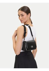 Tommy Jeans Torebka Tjw American Cool Flap Crossover AW0AW17550 Czarny. Kolor: czarny. Materiał: skórzane #1