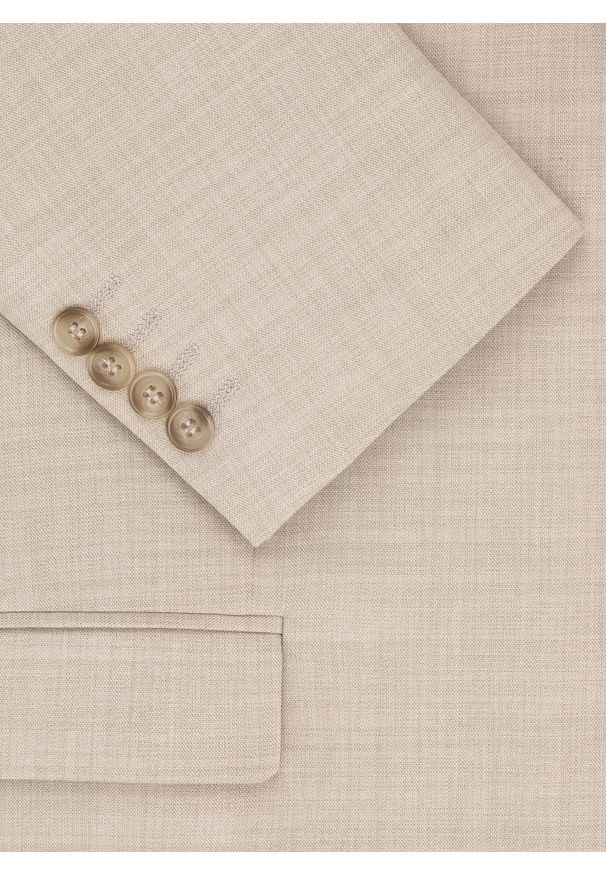 Pako Lorente - PAKO LORENTE - Beżowa marynarka garniturowa. Kolor: beżowy. Materiał: poliester, elastan, wiskoza. Styl: młodzieżowy