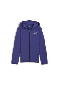 Puma - Młodzieżowa rozpinana bluza z kapturem ACTIVE SPORTS PUMA Lapis Lazuli Blue. Typ kołnierza: kaptur. Kolor: niebieski. Styl: młodzieżowy