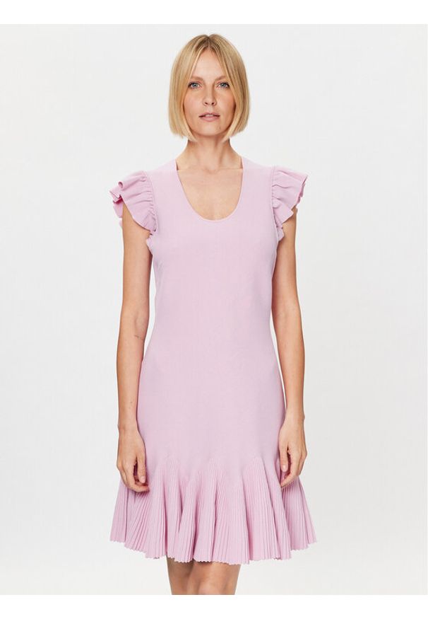 Ted Baker Sukienka dzianinowa Milasen 268210 Różowy Slim Fit. Kolor: różowy. Materiał: syntetyk