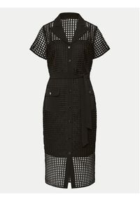DKNY Sukienka koszulowa DD4AH552 Czarny Regular Fit. Kolor: czarny. Materiał: syntetyk. Typ sukienki: koszulowe #6