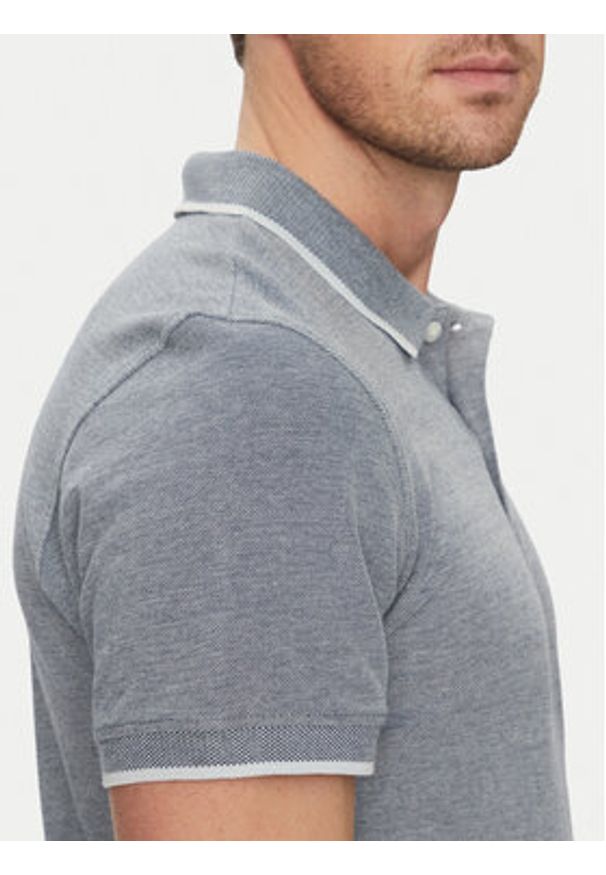 Blend Polo 20708180 Niebieski Regular Fit. Typ kołnierza: polo. Kolor: niebieski. Materiał: bawełna