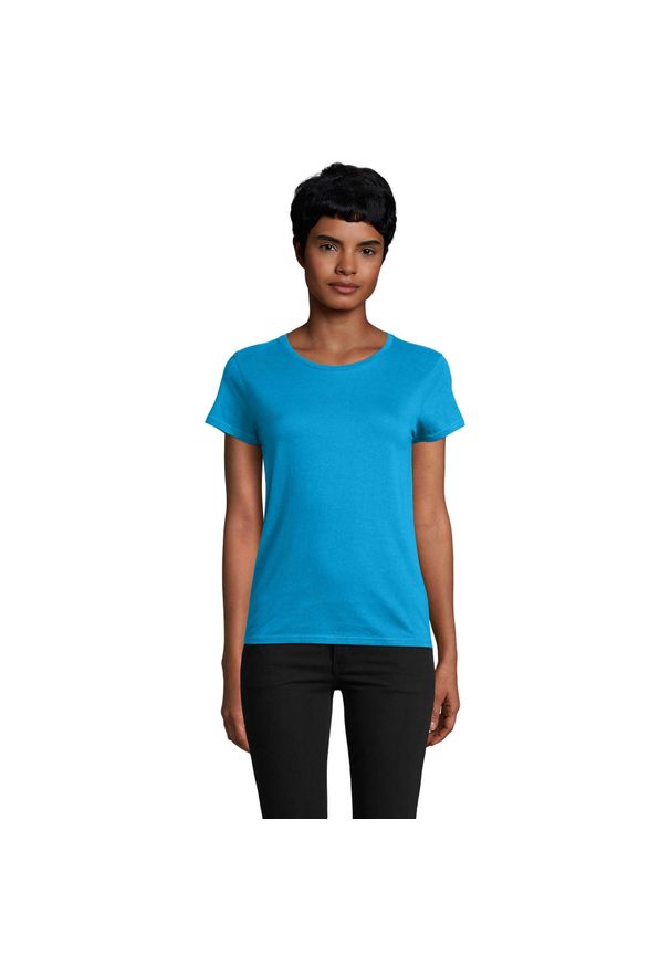 SOL'S - Koszulka Pioneer Dla Kobiet. Kolor: niebieski. Sport: turystyka piesza