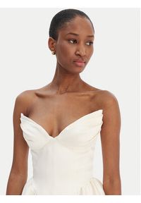 BARDOT - Bardot Sukienka koktajlowa Avella 60137DB Écru Slim Fit. Materiał: syntetyk. Styl: wizytowy #6