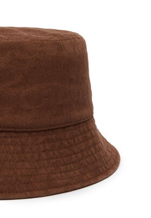 Coach Bucket 29CEG02 Brązowy ciemny. Kolor: brązowy. Materiał: bawełna