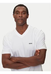 BOSS - Boss T-Shirt Tee V 50506347 Biały Regular Fit. Kolor: biały. Materiał: bawełna #5