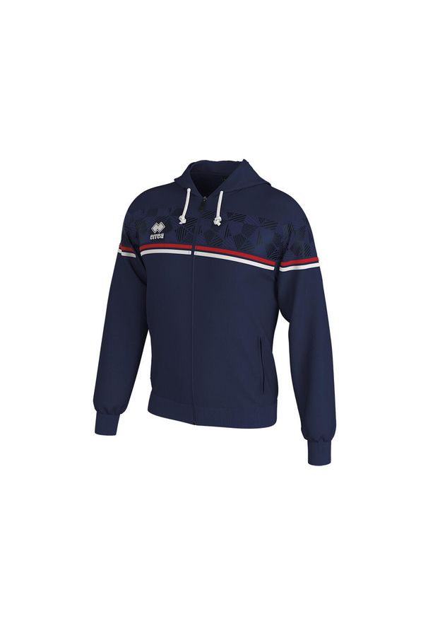 ERREA - Bluza z kapturem dla dzieci Errea dragos. Typ kołnierza: kaptur. Kolor: czerwony, niebieski, wielokolorowy. Sport: joga i pilates