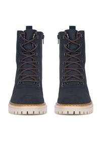 Rieker Trzewiki 72643-14 Niebieski. Kolor: niebieski. Materiał: materiał #4