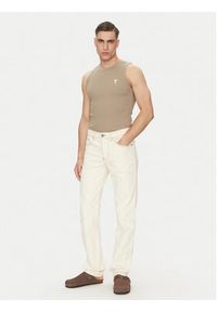 AMI PARIS - AMI Paris Tank top HTK060.JE0117 Khaki Regular Fit. Kolor: brązowy. Materiał: bawełna #2