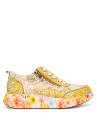 Laura Vita Sneakersy Nikito 62 Żółty. Kolor: żółty. Materiał: skóra #8