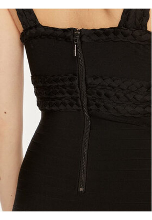 Guess Sukienka koktajlowa W4YK51 Z2XY0 Czarny Bodycon Fit. Kolor: czarny. Materiał: wiskoza. Typ sukienki: bodycon. Styl: wizytowy