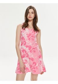 Adidas - adidas Sukienka letnia Floral Graphic IS4247 Różowy Regular Fit. Kolor: różowy. Materiał: bawełna. Sezon: lato #1