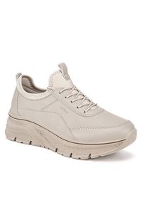 Rieker Sneakersy 48050-60 Beżowy. Kolor: beżowy. Materiał: skóra #6