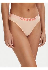 Calvin Klein Underwear Stringi LV00QD5292 Pomarańczowy jasny. Kolor: pomarańczowy. Materiał: bawełna #1