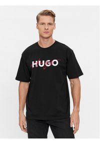 Hugo T-Shirt Dakaishi 50494565 Czarny Relaxed Fit. Kolor: czarny. Materiał: bawełna