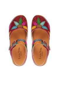 Laura Vita Sandały Facscineo 02 Czerwony. Kolor: czerwony. Materiał: skóra #5